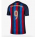 Billige Barcelona Robert Lewandowski #9 Hjemmetrøye 2022-23 Kortermet
